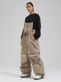 Women's Gsou Snow Mountain Chill Freestyle Baggy Snowboard Bibs 