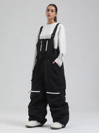 Women's Gsou Snow Mountain Chill Freestyle Baggy Snowboard Bibs 