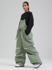 Women's Gsou Snow Mountain Chill Freestyle Baggy Snowboard Bibs 