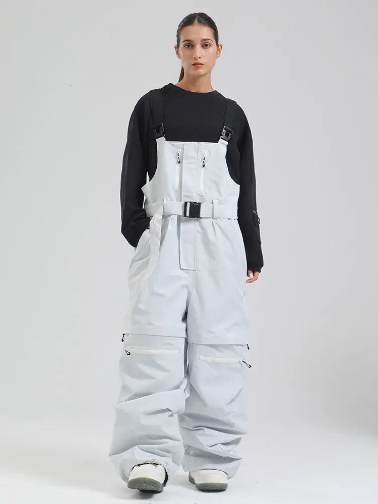 Women's Gsou Snow Mountain Chill Freestyle Baggy Snowboard Bibs 