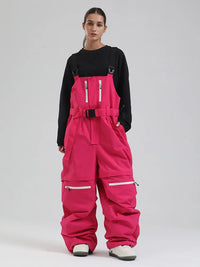 Women's Gsou Snow Mountain Chill Freestyle Baggy Snowboard Bibs 