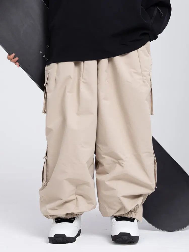 Women's Rabbit Snow Freestyle Cargo Baggy Snowboard Pants 