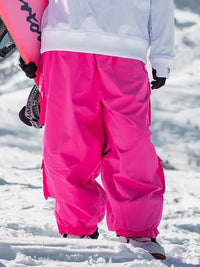 Women's Rabbit Snow Freestyle Cargo Baggy Snowboard Pants 