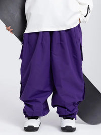 Women's Rabbit Snow Freestyle Cargo Baggy Snowboard Pants 