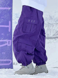 Women's Rabbit Snow Freestyle Cargo Baggy Snowboard Pants 
