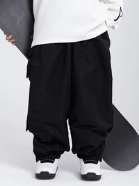 Women's Rabbit Snow Freestyle Cargo Baggy Snowboard Pants 