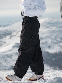 Women's Rabbit Snow Freestyle Cargo Baggy Snowboard Pants 