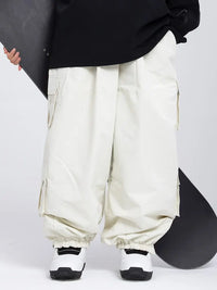 Women's Rabbit Snow Freestyle Cargo Baggy Snowboard Pants 