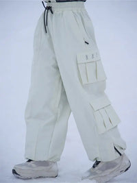 Women's Rabbit Snow Freestyle Cargo Baggy Snowboard Pants 