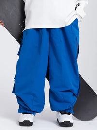 Women's Rabbit Snow Freestyle Cargo Baggy Snowboard Pants 