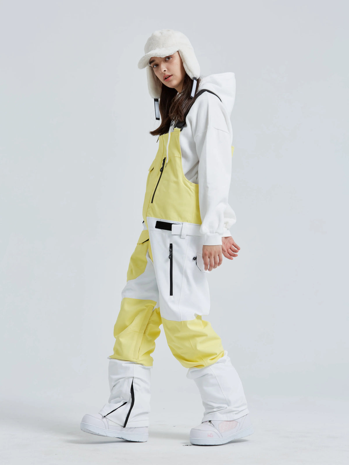 Women's Ski Snow Bibs Pants Windproof