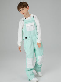 Boys Snow Bib Pants With High Waist overalls