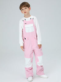 Boys Snow Bib Pants With High Waist overalls