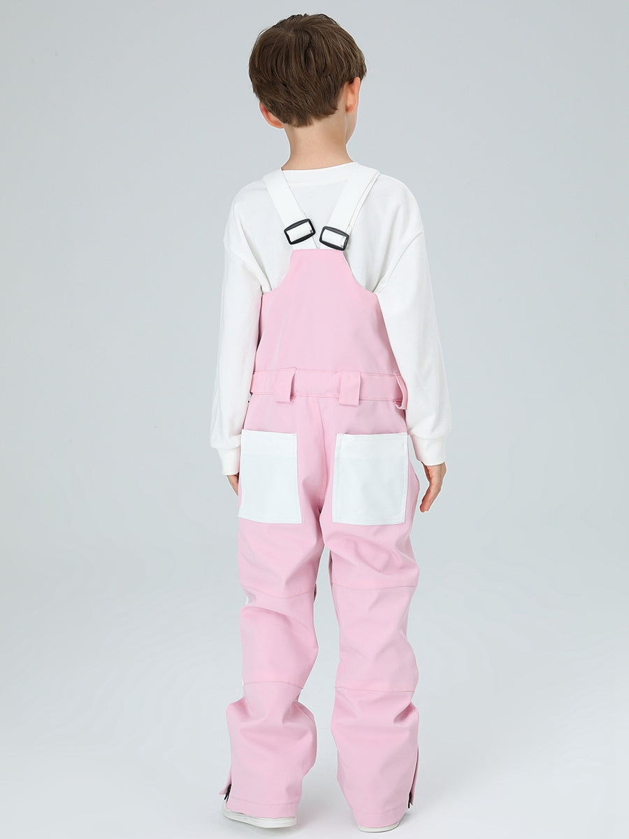 Boys Snow Bib Pants With High Waist overalls