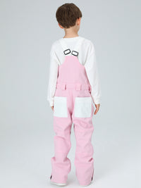 Boys Snow Bib Pants With High Waist overalls