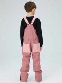 Boys Snow Bib Pants With High Waist overalls