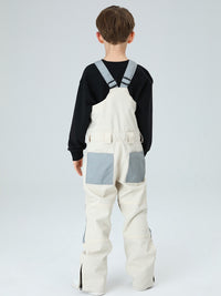 Boys Snow Bib Pants With High Waist overalls