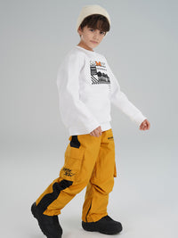 Riuiyele Boys Stripe Tape ski Jogger Pants