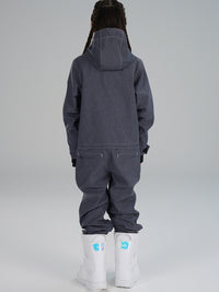 Riuiyele Girls Demin One Piece Snowsuits