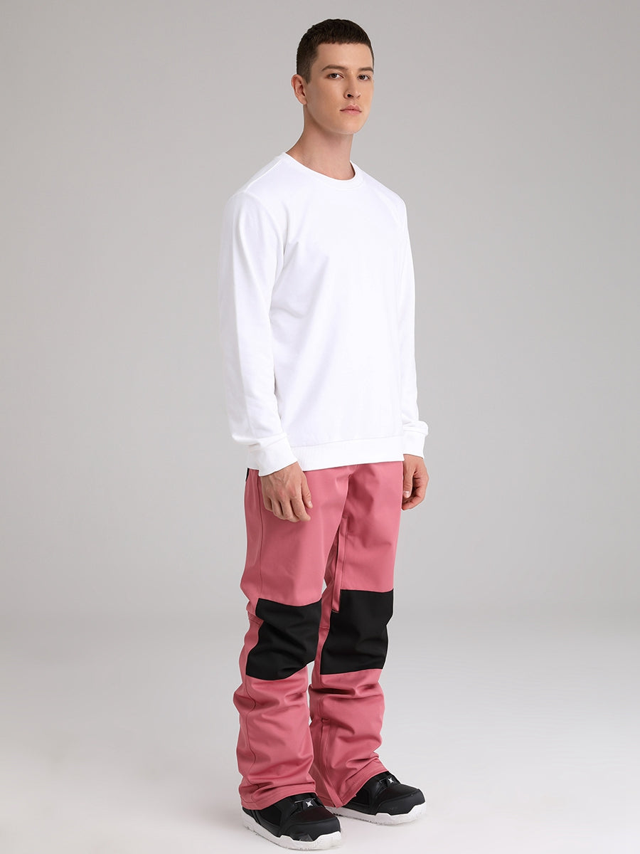Men's Snow Pants Color Block Design