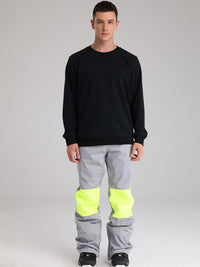 Men's Snow Pants Color Block Design