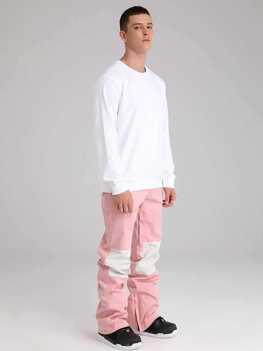 Men's Snow Pants Color Block Design