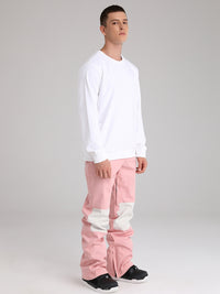 Men's Snow Pants Color Block Design