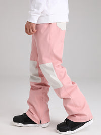 Men's Snow Pants Color Block Design