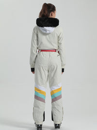 Riuiyele Retro Women's One Piece Ski Suit